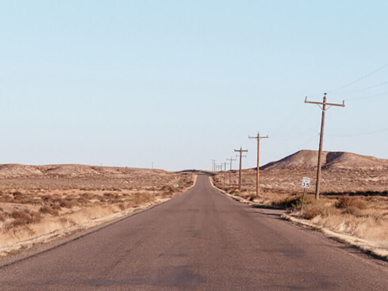Road in the Desert photo